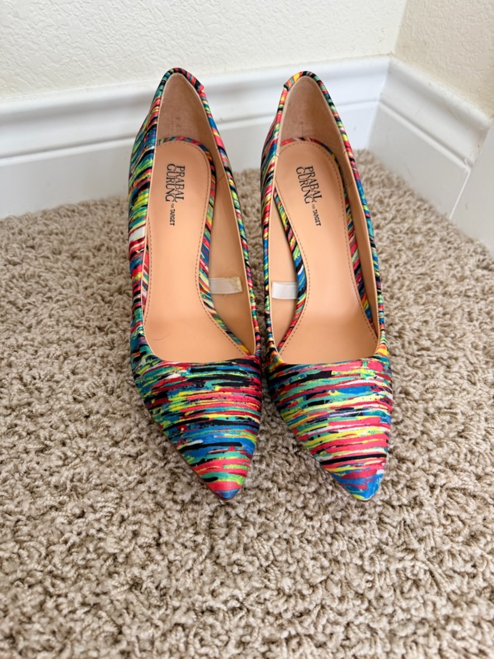 Prabal Gurung for Target Multicolor Striped Pointed-Toe Pumps